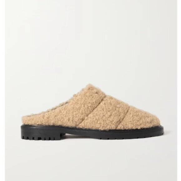 STAUD Astro quilted faux shearling mules 37 / US 7 - Picture 1 of 8